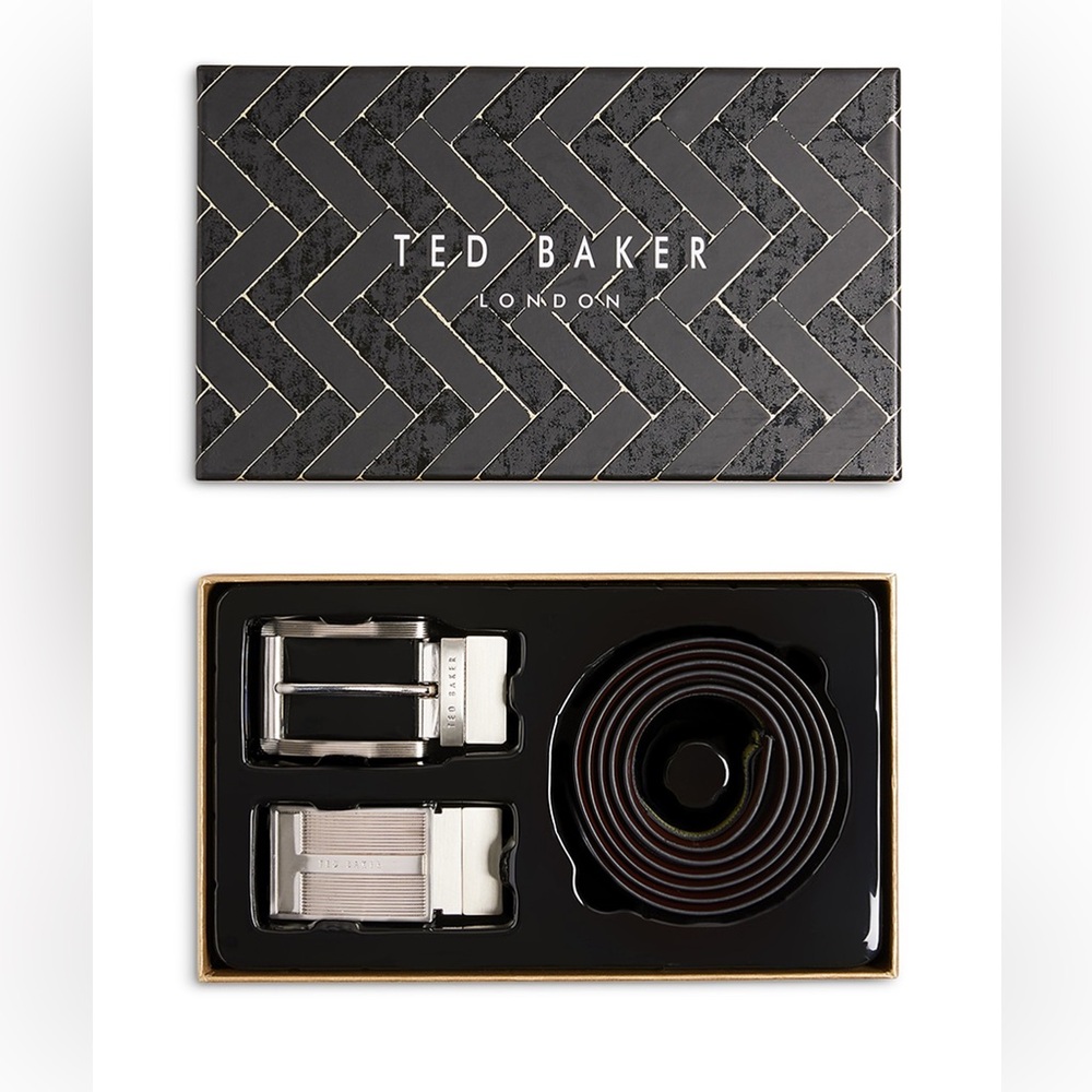 TED BAKER belt with 2 interchangeable buckle
